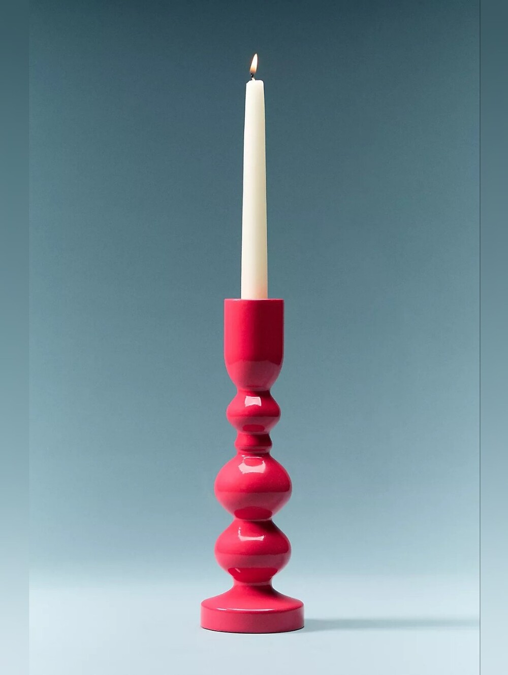 Anthropologie Amelia Candle Holder Hot Pink